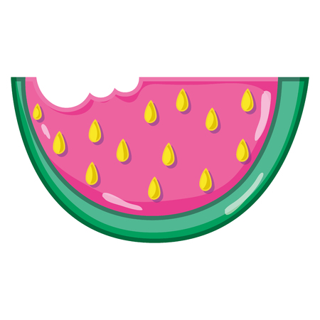 Organic watermelon delicious fruit nutritionのイラスト素材