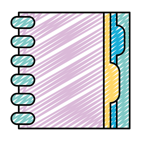 doodle education notebook information object design vector illustrationのイラスト素材