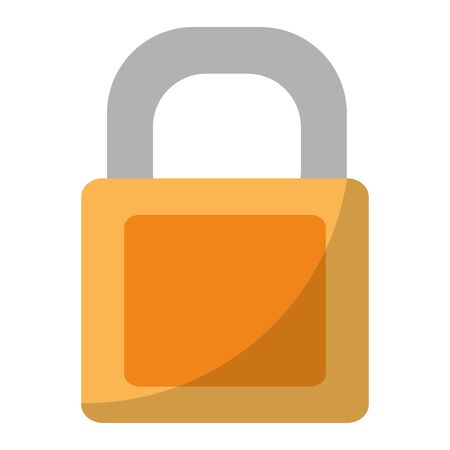 close padlock security and protect information vector illustrationのイラスト素材