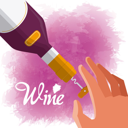 Wine drink concept vector illustration graphic designのイラスト素材