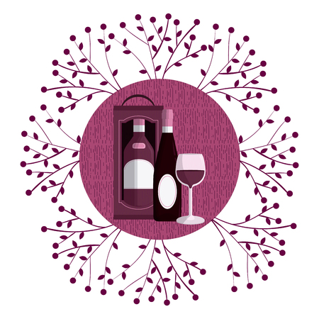 Wine round symbolのイラスト素材