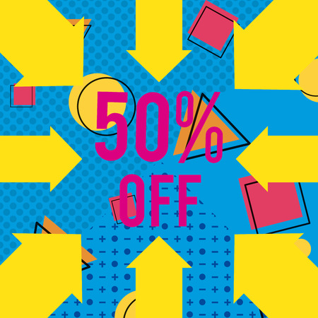 Sales, promotions and discountsのイラスト素材