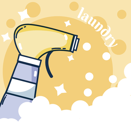 splash laundry conceptのイラスト素材