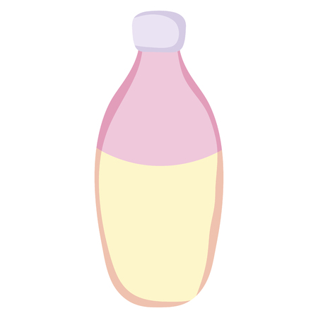 Normal shape glass bottle illustrationのイラスト素材