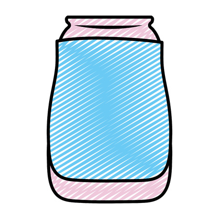 doodle rustic preserve mason jar objectのイラスト素材