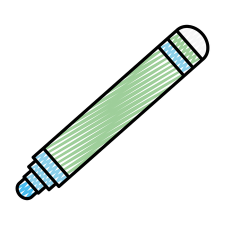 doodle highlighter pen mark ink textのイラスト素材