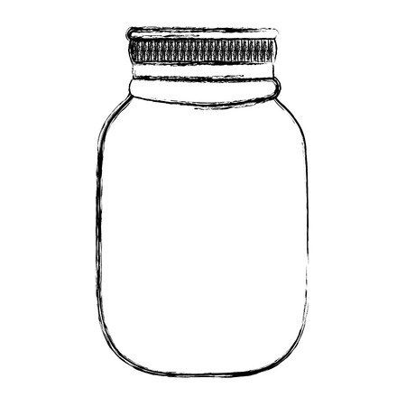 grunge fragile glass bottle preserve objectのイラスト素材