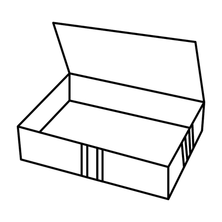 Line present gift box with decoration eventのイラスト素材