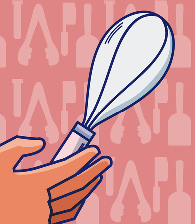 Hand grabbing Mixerのイラスト素材