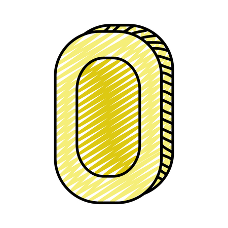 doodle digital coin to videogame play technologyのイラスト素材