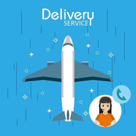 Delivery service conceptのイラスト素材