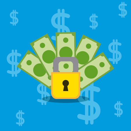 Secure money and savingsのイラスト素材