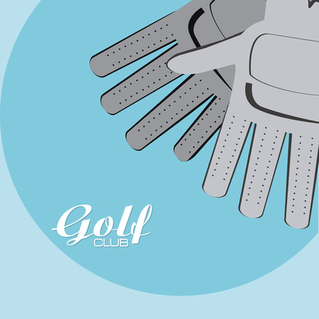 Golf gloves accesory vector illustration graphic designのイラスト素材