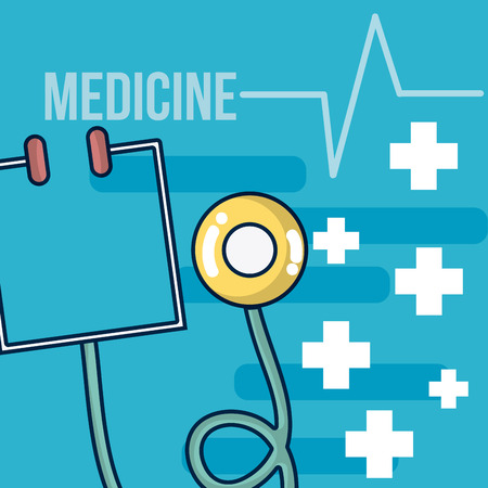 Medicine equipment cartoons vector illustrationのイラスト素材