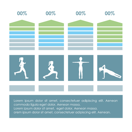 Healthy habits infographicのイラスト素材