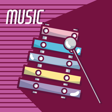 xylophone music instrumentのイラスト素材