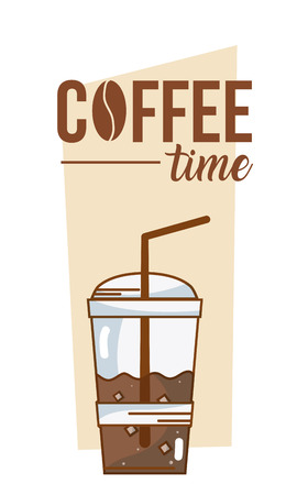 Coffee time cardのイラスト素材