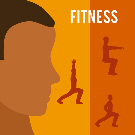 Male fitness lifestyleのイラスト素材