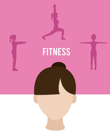 Woman fitness lifestyleのイラスト素材