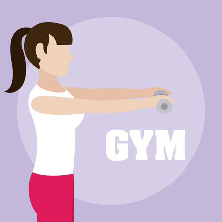 Gym and fitness lifestyleのイラスト素材