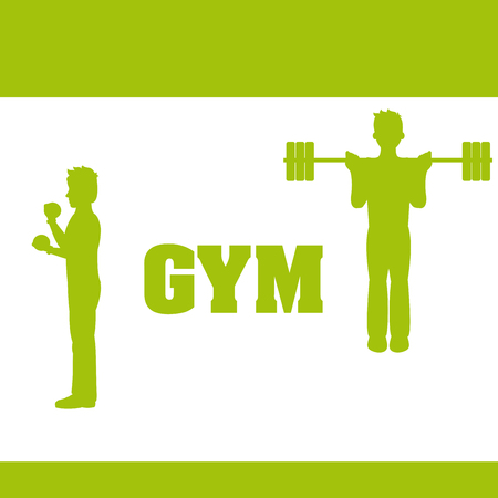 Gym and fitness lifestyleのイラスト素材