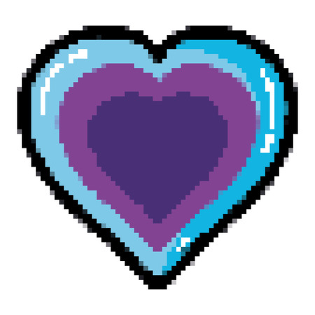 Heart symbol of love and passion design vector illustrationのイラスト素材