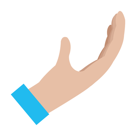 business man hand sign fingers gesture vector illustrationのイラスト素材