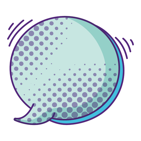 Circle chat bubble text message vector illustrationのイラスト素材