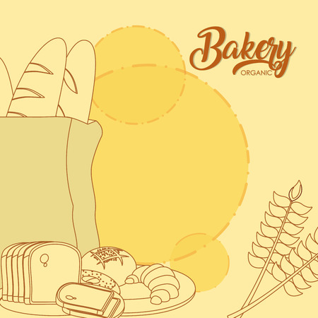 Baguettes and bakery products vector illustration graphic designのイラスト素材