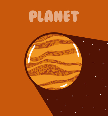 Jupiter milkyway planetのイラスト素材