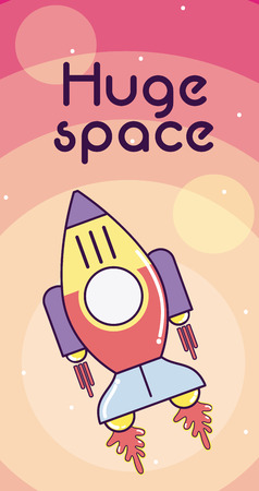 Huge space cardのイラスト素材