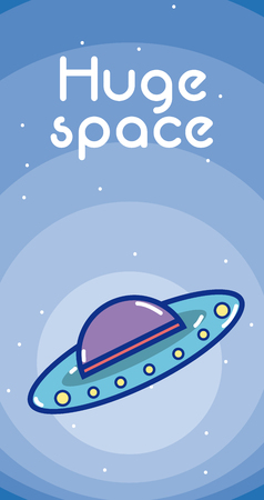 Huge space cardのイラスト素材