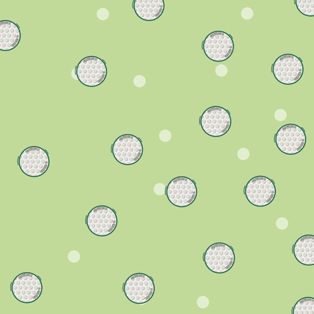 Golf sport balls backgroundのイラスト素材