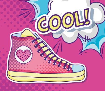 Cool shoe pop artのイラスト素材