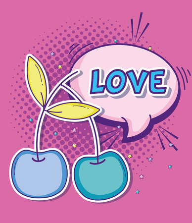 Pop art funny cartoonsのイラスト素材