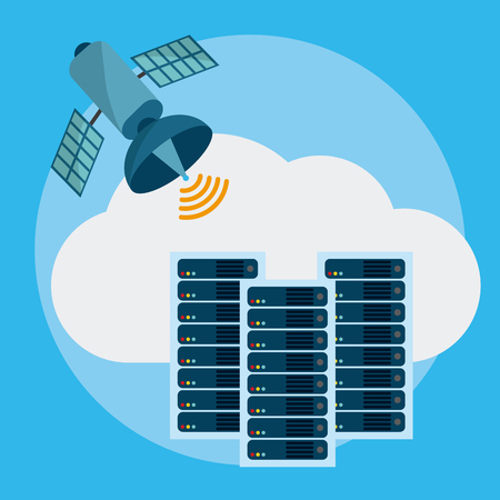 Data center technologyのイラスト素材