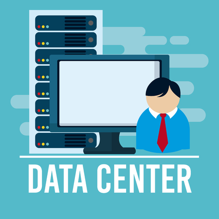 Data center technologyのイラスト素材