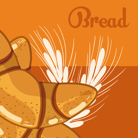 Fresh and delicious breadsのイラスト素材