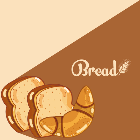 Bread delicious and freshのイラスト素材