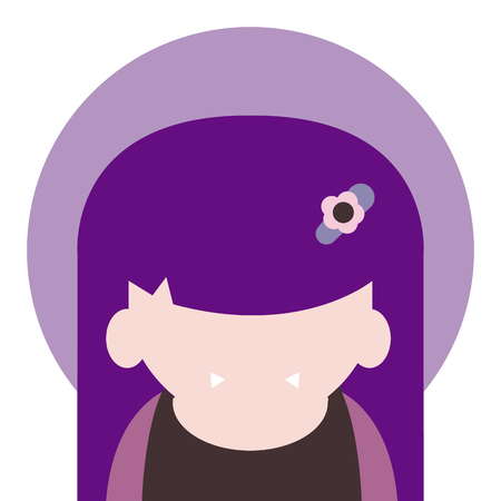 Cute vampire girl avatarのイラスト素材