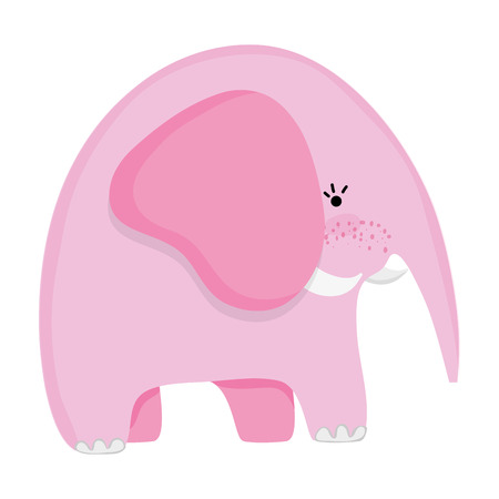 adorable elephant wild animal creature vector illustrationのイラスト素材
