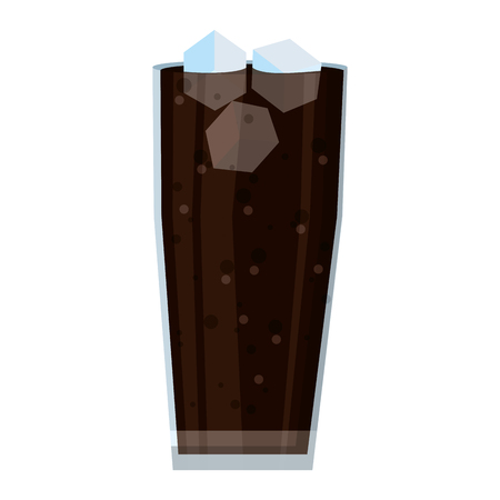 port liquor glass with ice cubesのイラスト素材