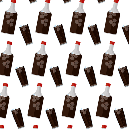 liquor bottle and glass backgroundのイラスト素材
