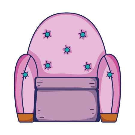 seat chair modern style with armchair vector illustrationのイラスト素材