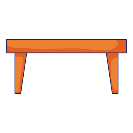wood dining table interior decoration vector illustrationのイラスト素材