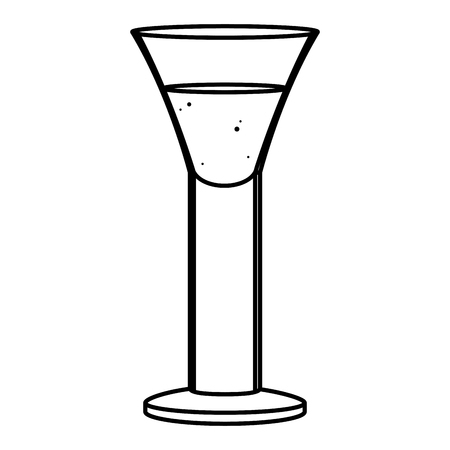 line blanco tequila glass liquor beverageのイラスト素材