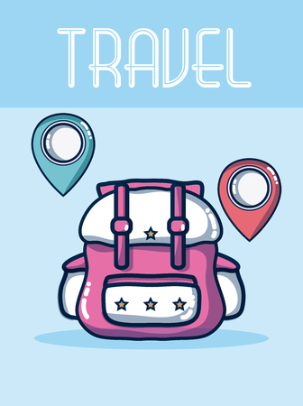 Vacations and travelのイラスト素材