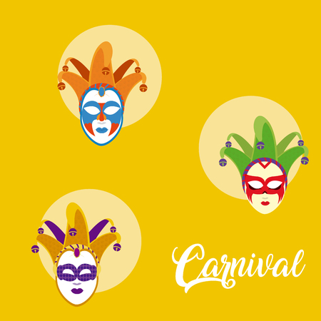 Mask carnival conceptのイラスト素材