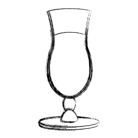 grunge liquor cocktail glass alcohol drink vector illustrationのイラスト素材