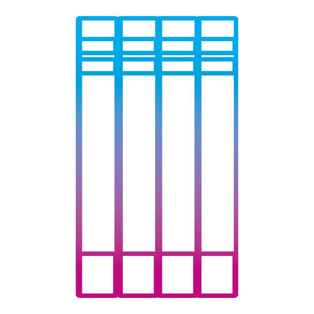 degraded line organized books education obejcts to studyのイラスト素材